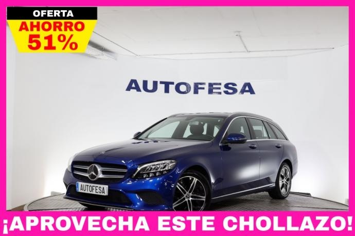 MERCEDES-BENZ C D Estate Avantgarde 160cv Auto 5P S/S # IVA DEDUCIBLE, NAVY, FAROS LED