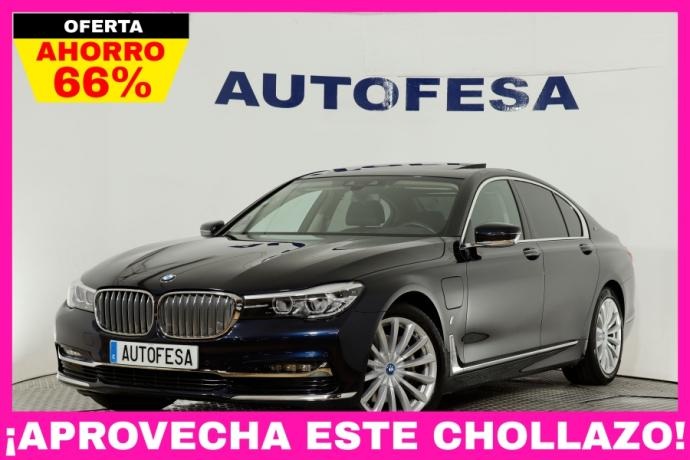 BMW SERIE 7 iPerformance Exclusive 326cv 4P Auto # IVA DEDUCIBLE, NAVY, CUERO, TECHO