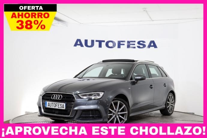 AUDI A3 2.0 TFSI S-Tronic S-Line 190cv Auto 5P S/S # NAVY, TECHO ELECTRICO, FAROS LED