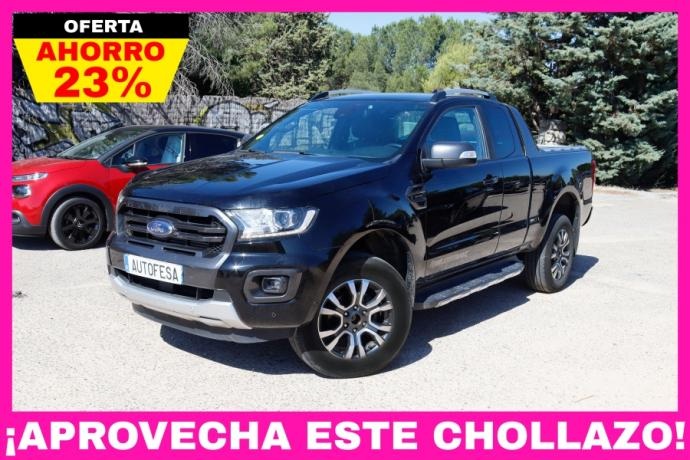 FORD RANGER SUPER CABINA 2.0 TDCI WildTrack 4X4 213cv Auto 4P S/S # IVA DEDUCIBLE, NAVY, CUERO, FAROS LED